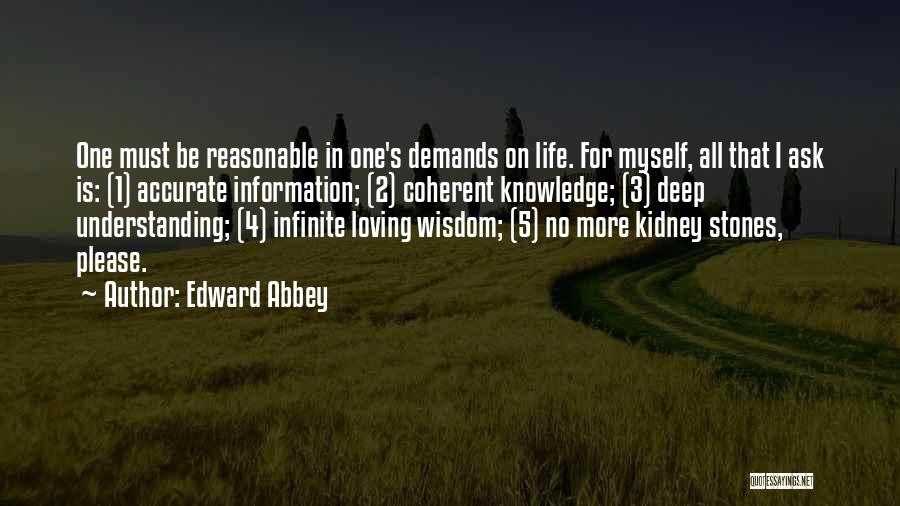 No More Understanding Quotes By Edward Abbey