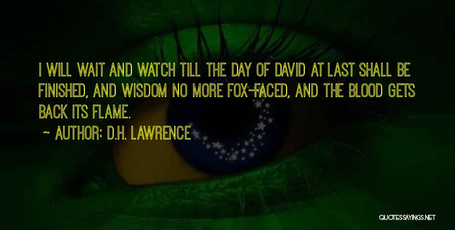 No More Wait Quotes By D.H. Lawrence