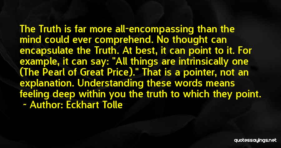 No More Words Quotes By Eckhart Tolle