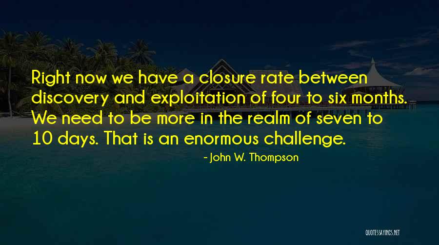 No Need For Closure Quotes By John W. Thompson No Need For Closure Quotes By John W. Thompson