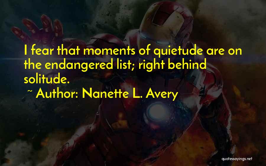 No No Nanette Quotes By Nanette L. Avery