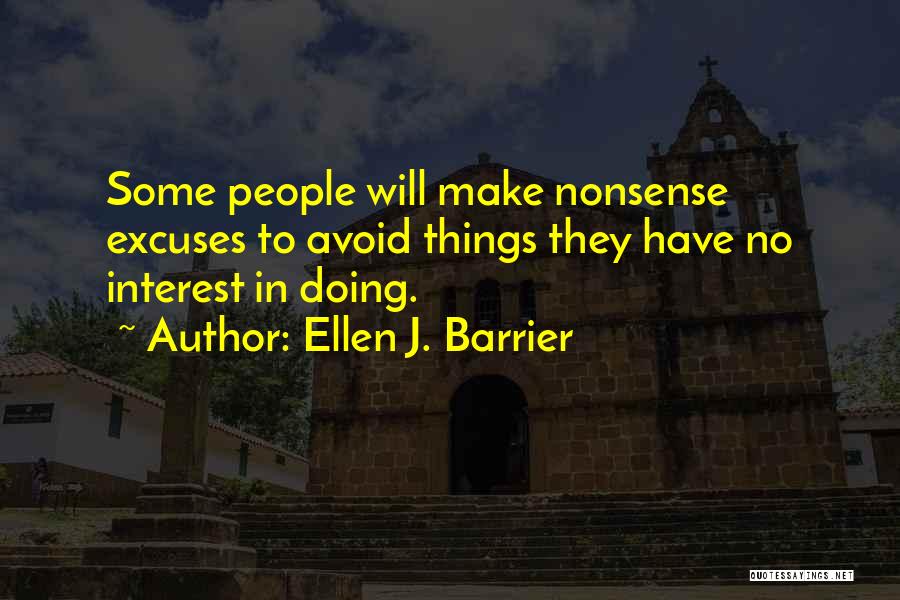 No Nonsense Quotes By Ellen J. Barrier
