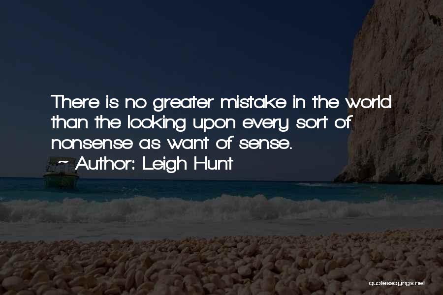 No Nonsense Quotes By Leigh Hunt