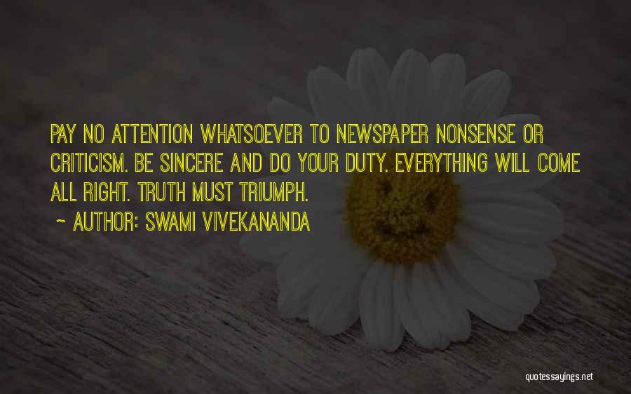 No Nonsense Quotes By Swami Vivekananda