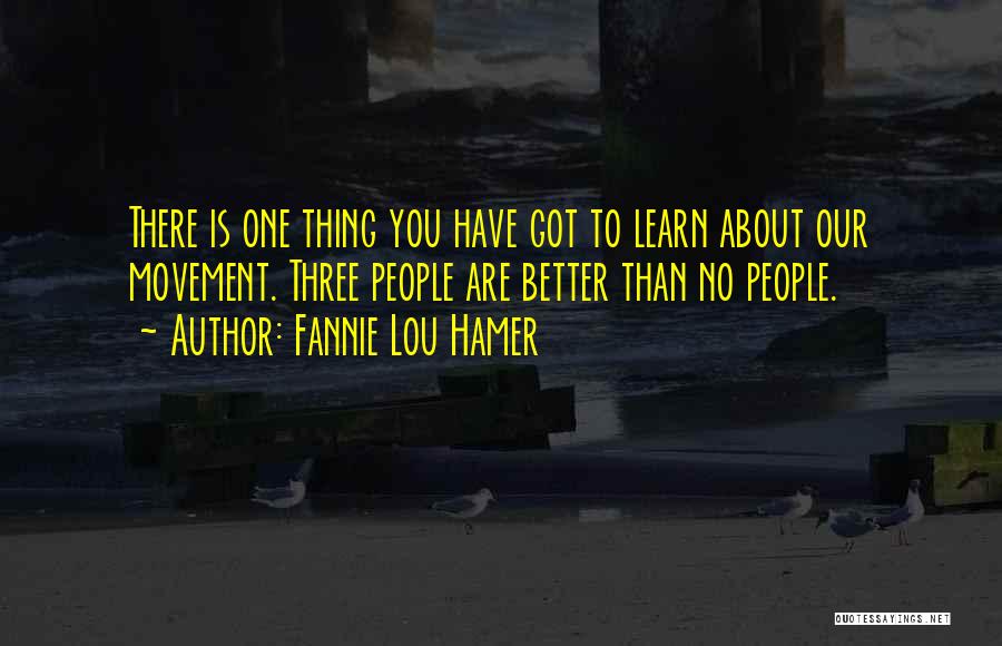 No One Better Than You Quotes By Fannie Lou Hamer