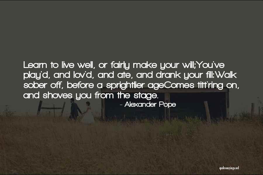 No One Can Learn How To Walk Quotes By Alexander Pope No One Can Learn How To Walk Quotes By Alexander Pope