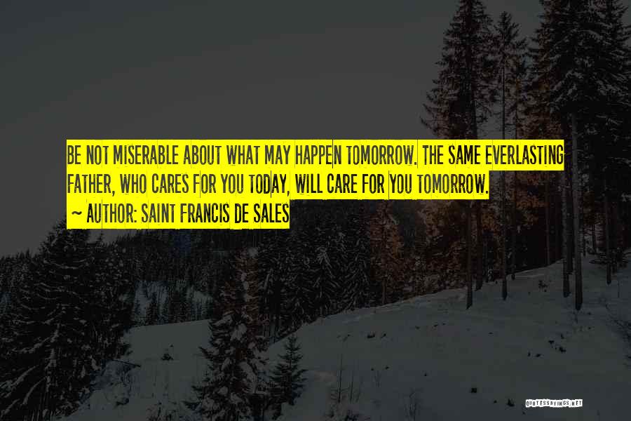 No One Cares If You're Miserable Quotes By Saint Francis De Sales