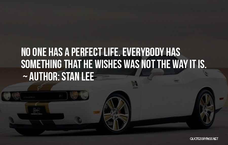 No One Has A Perfect Life Quotes By Stan Lee