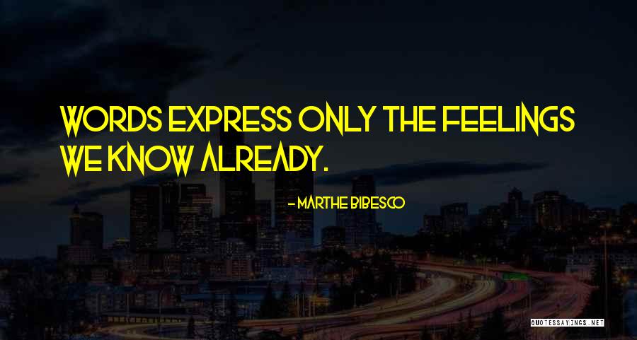 No One Knows My Feelings Quotes By Marthe Bibesco