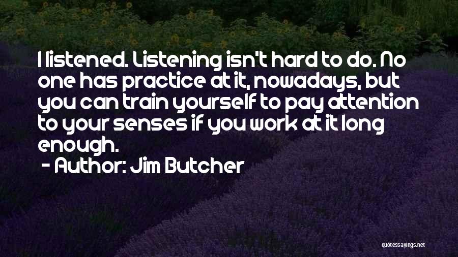 No One Listening To You Quotes By Jim Butcher