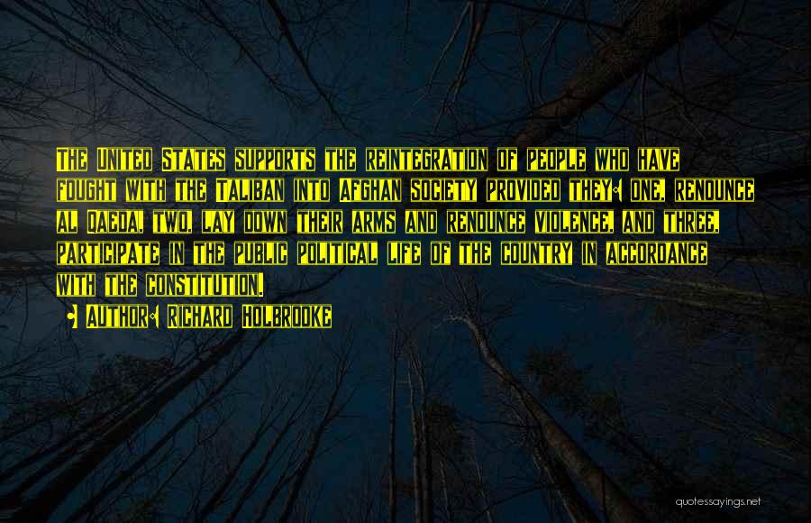 No One Supports You Quotes By Richard Holbrooke