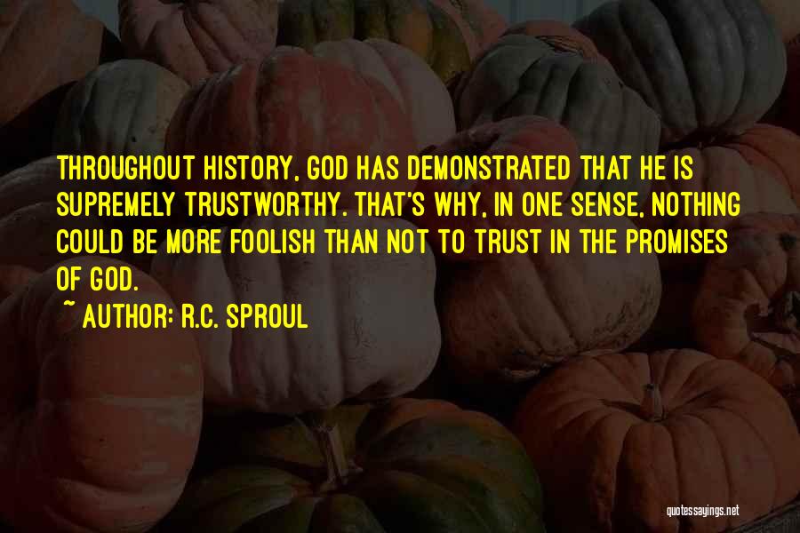 No One Trustworthy Quotes By R.C. Sproul