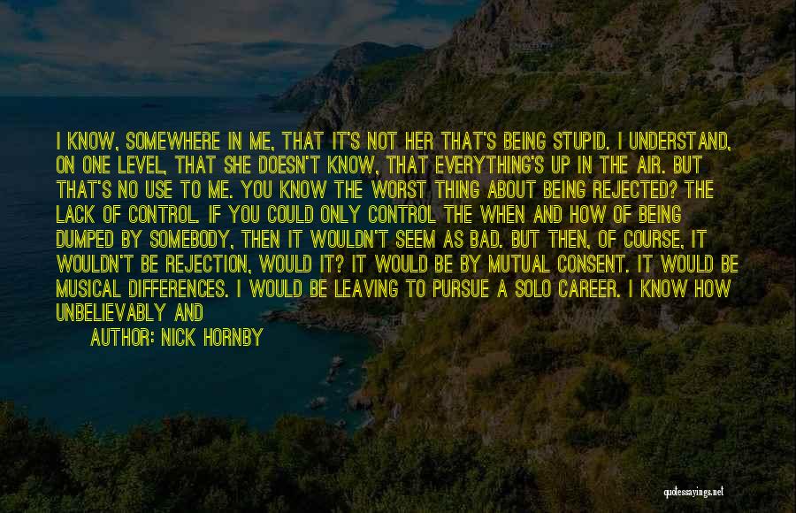 No One Understand Me Quotes By Nick Hornby