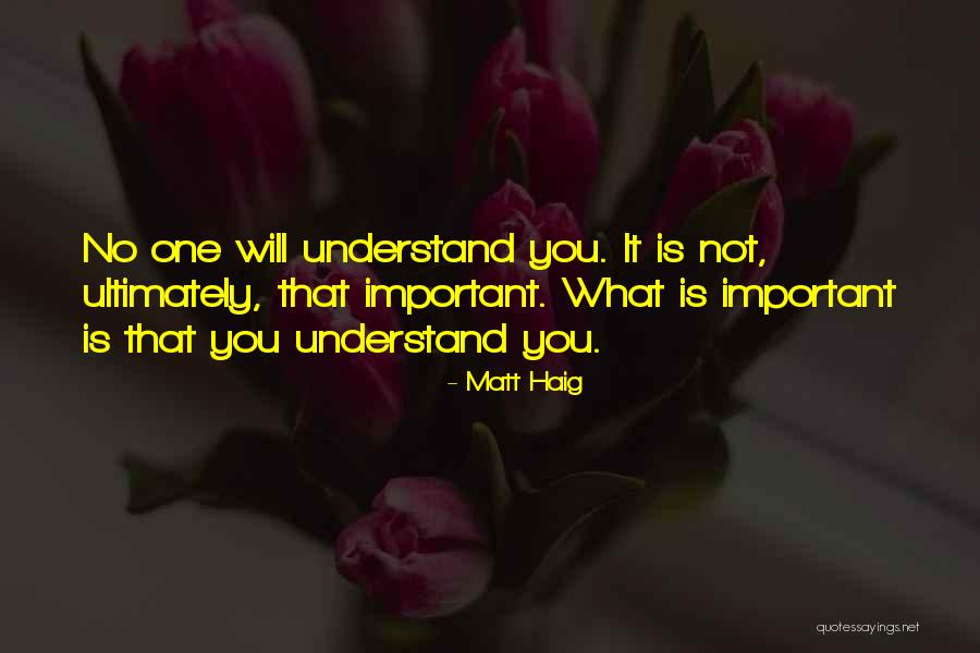 No One Understand Quotes By Matt Haig