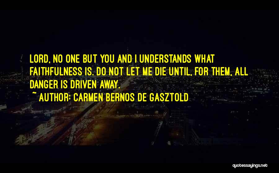 No One Understands Me Quotes By Carmen Bernos De Gasztold