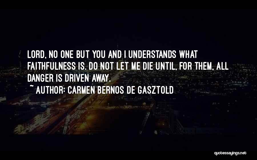 No One Understands You Quotes By Carmen Bernos De Gasztold