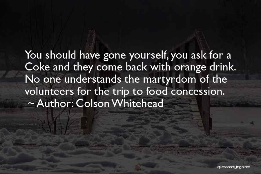 No One Understands You Quotes By Colson Whitehead