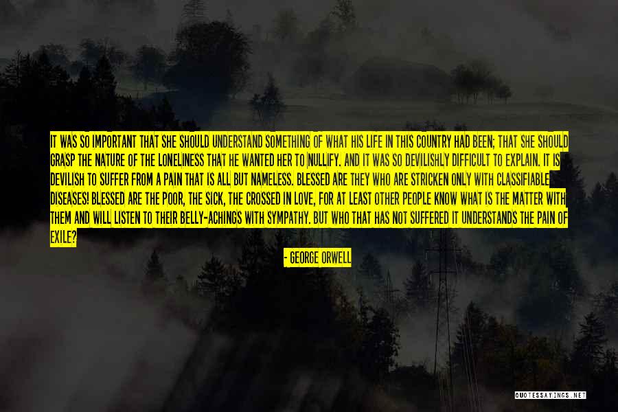 No One Understands Your Pain Quotes By George Orwell No One Understands Your Pain Quotes By George Orwell