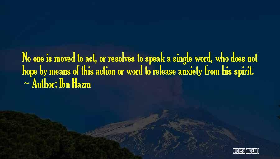 No One Word Quotes By Ibn Hazm