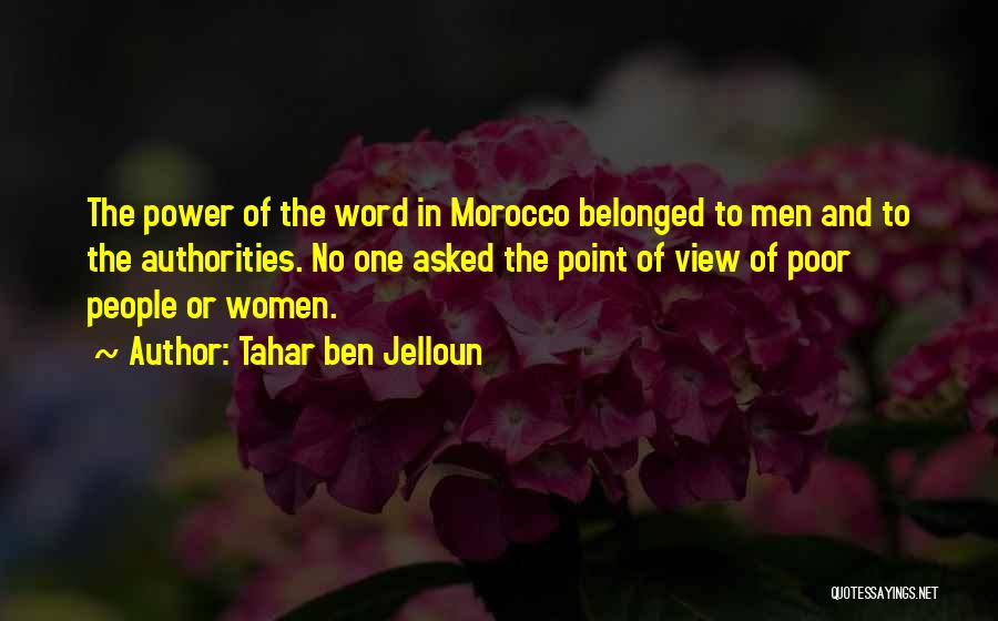 No One Word Quotes By Tahar Ben Jelloun