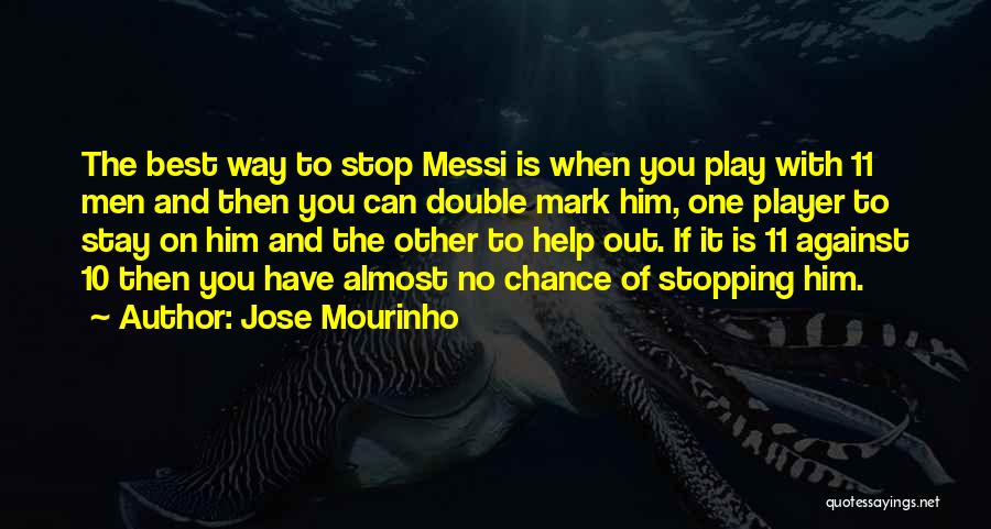 No One's Stopping You Quotes By Jose Mourinho