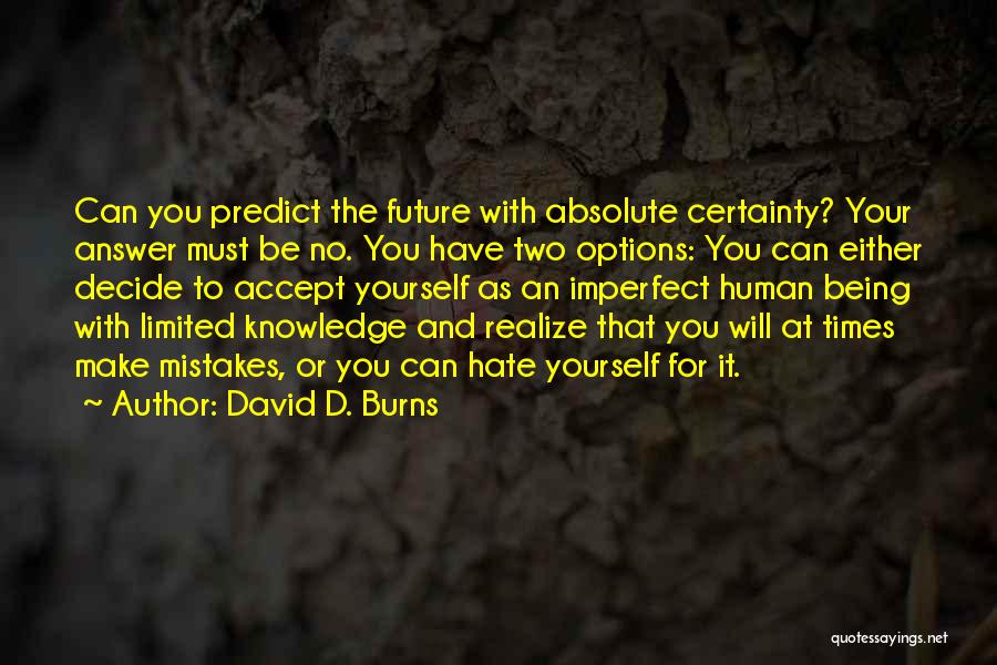 No Options Quotes By David D. Burns