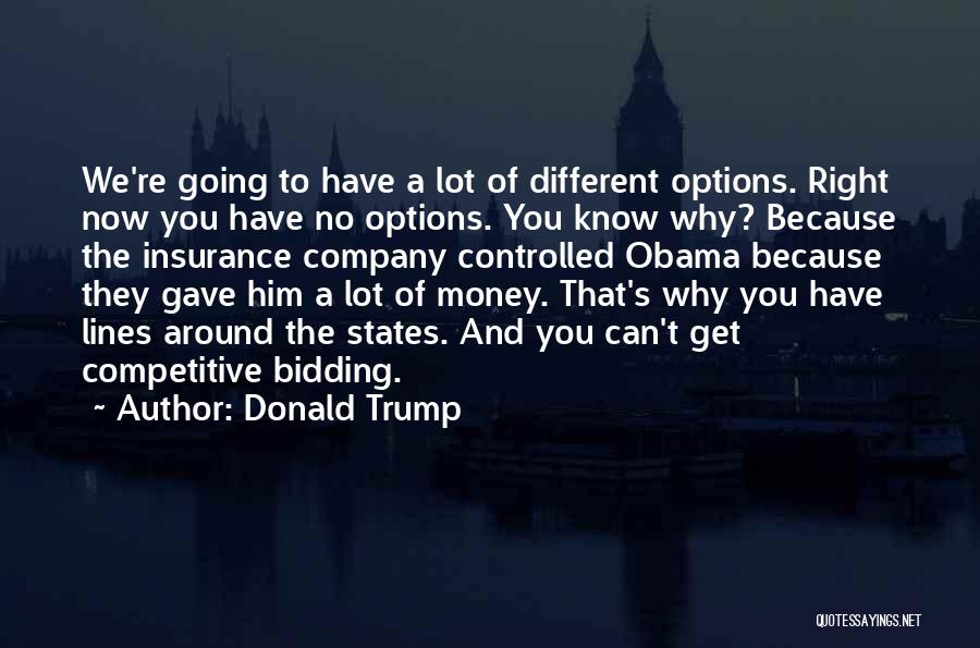 No Options Quotes By Donald Trump