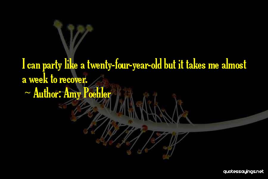 No Partying Quotes By Amy Poehler