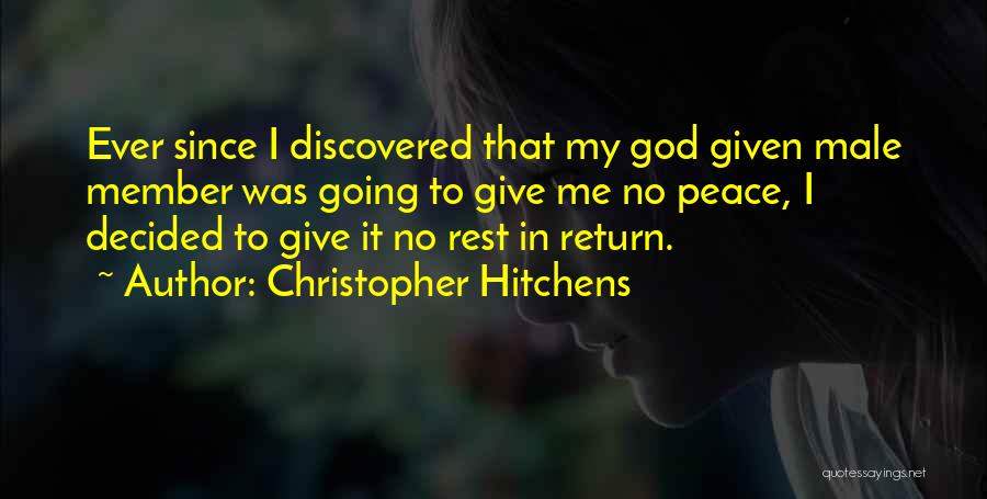 No Peace Quotes By Christopher Hitchens