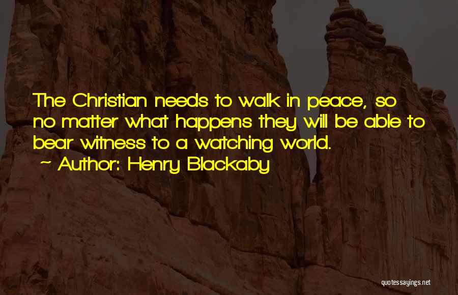 No Peace Quotes By Henry Blackaby