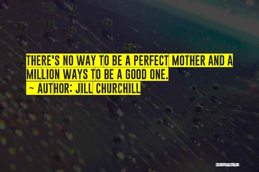 No Perfect Family Quotes By Jill Churchill