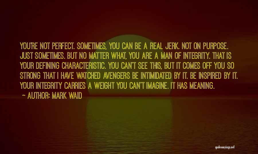 No Perfect Man Quotes By Mark Waid