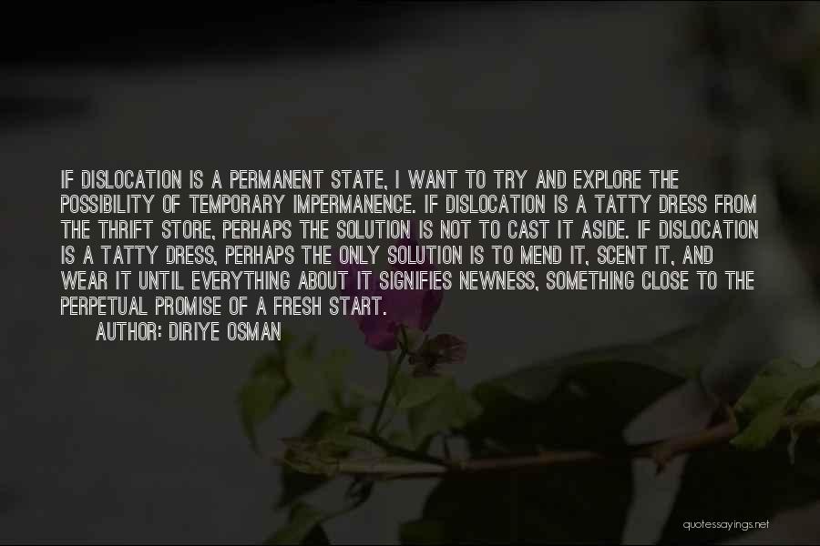 No Permanent Thing Quotes By Diriye Osman