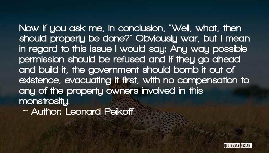 No Permission Quotes By Leonard Peikoff