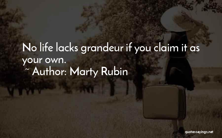 No Personal Life Quotes By Marty Rubin