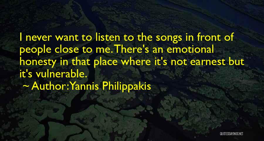 No Place For Honesty Quotes By Yannis Philippakis