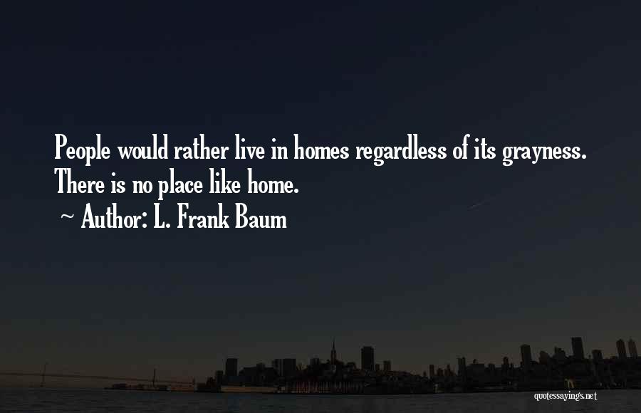 No Place Like Home Quotes By L. Frank Baum