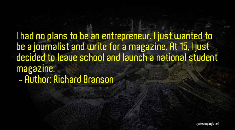 No Plans Quotes By Richard Branson