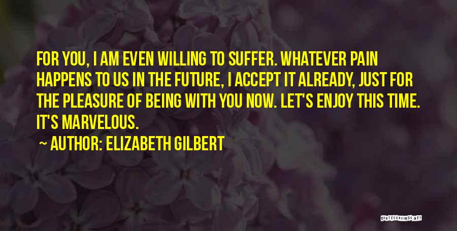 No Pleasure Without Pain Quotes By Elizabeth Gilbert