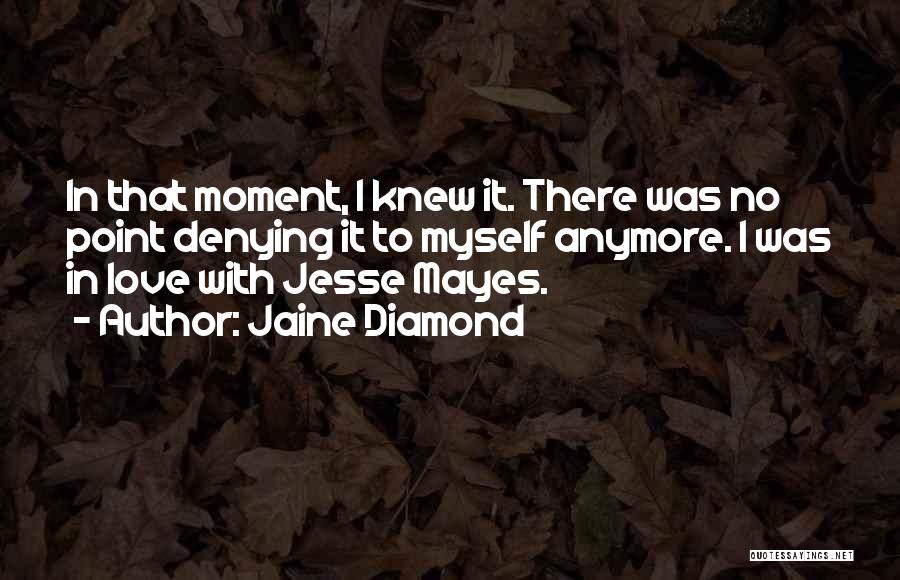 No Point Anymore Quotes By Jaine Diamond