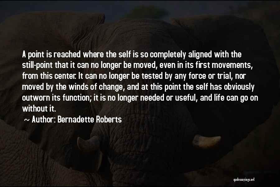 No Point Of Life Quotes By Bernadette Roberts