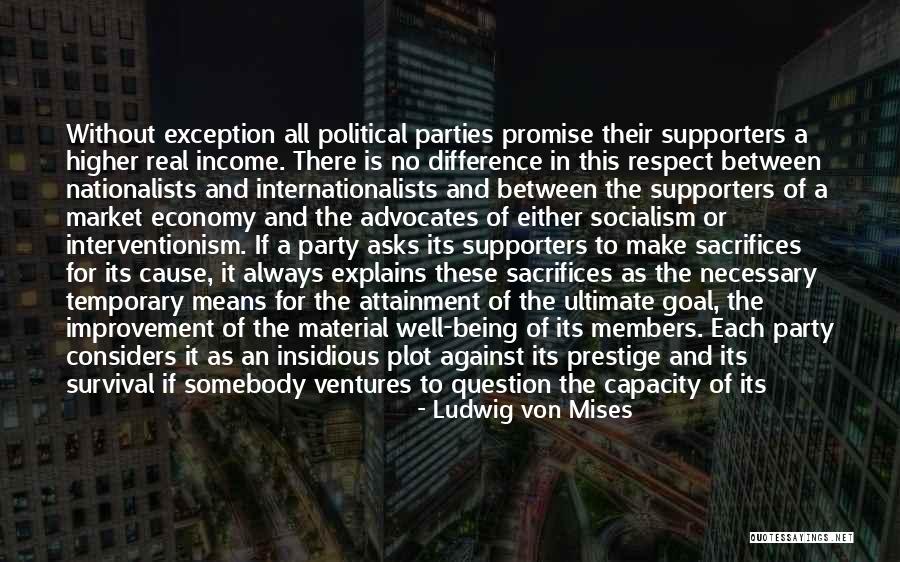 No Political Party Quotes By Ludwig Von Mises