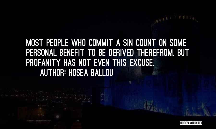 No Profanity Quotes By Hosea Ballou
