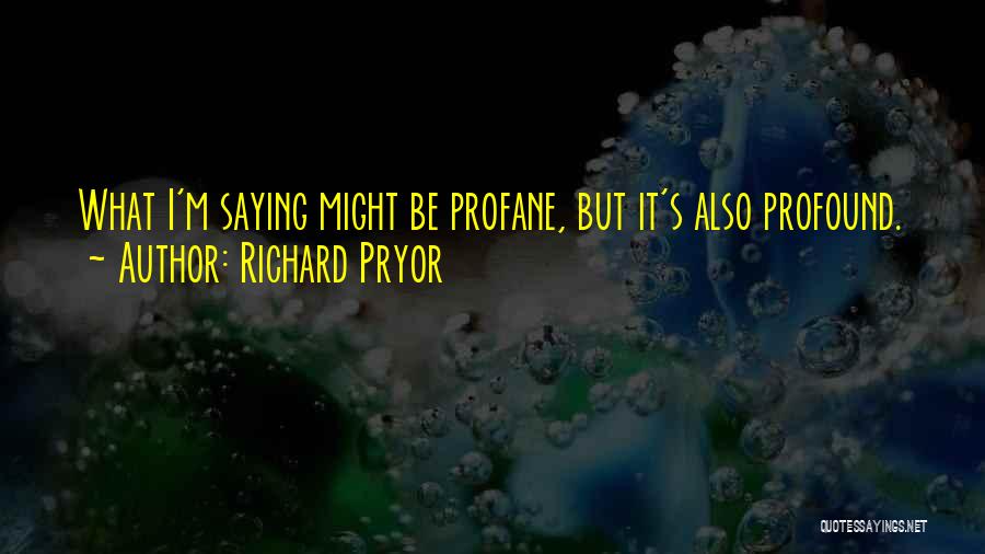 No Profanity Quotes By Richard Pryor