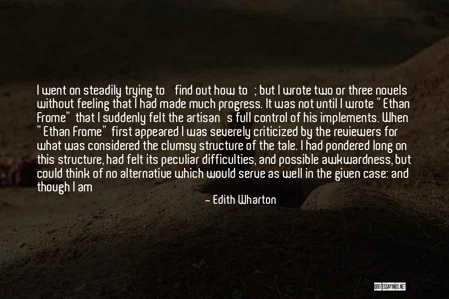 No Progress Quotes By Edith Wharton No Progress Quotes By Edith Wharton