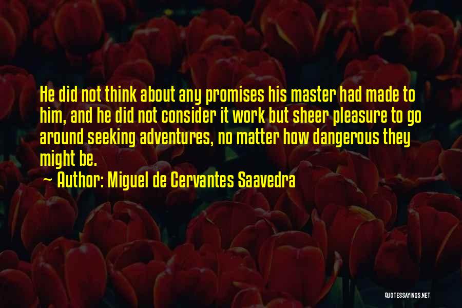 No Promises Quotes By Miguel De Cervantes Saavedra