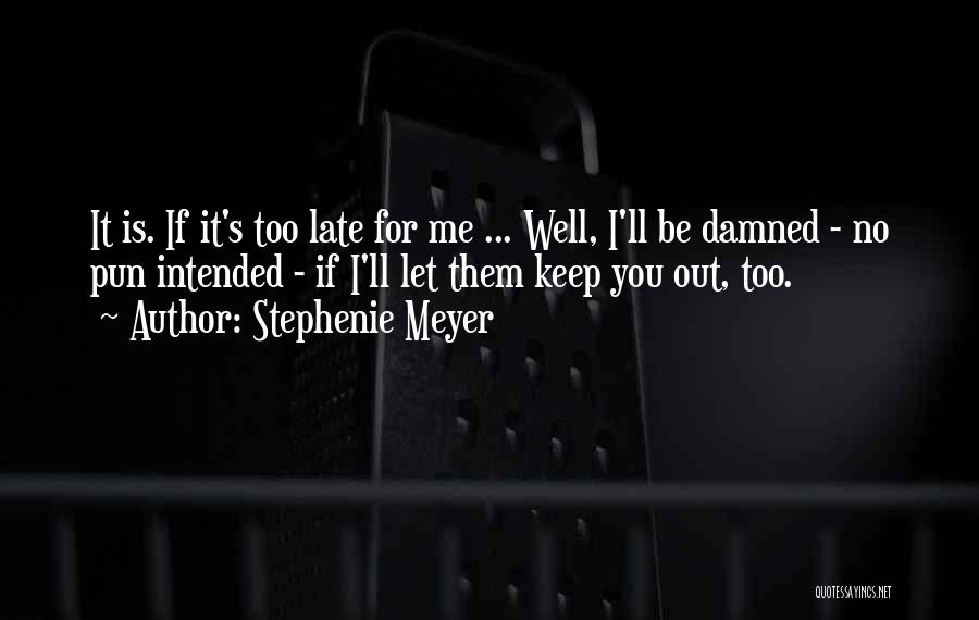 No Pun Intended Quotes By Stephenie Meyer