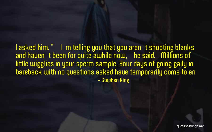 No Questions Asked Quotes By Stephen King