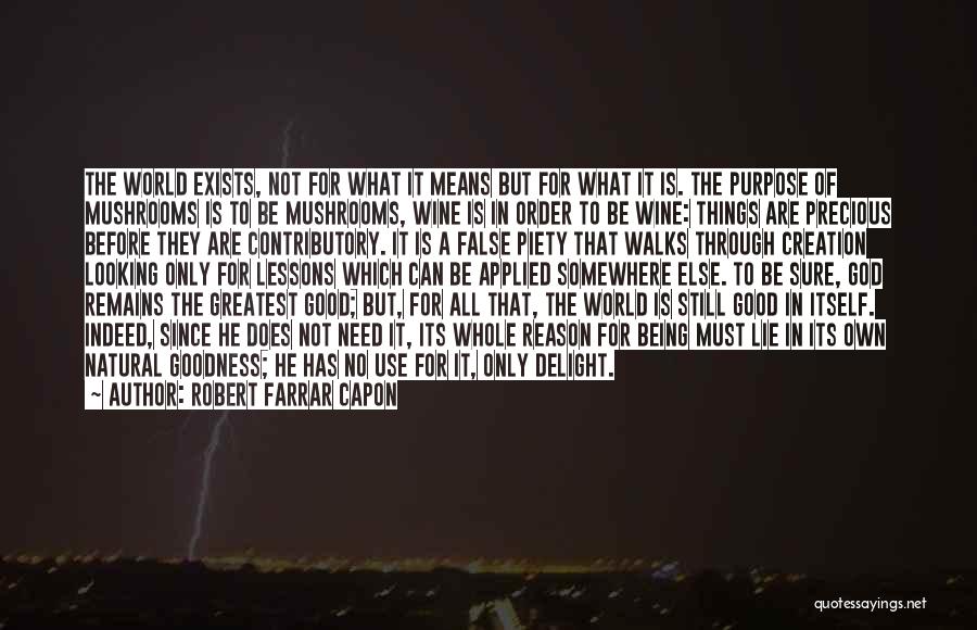 No Reason To Lie Quotes By Robert Farrar Capon