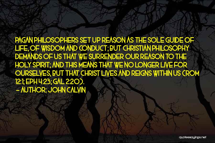 No Reason To Live Quotes By John Calvin